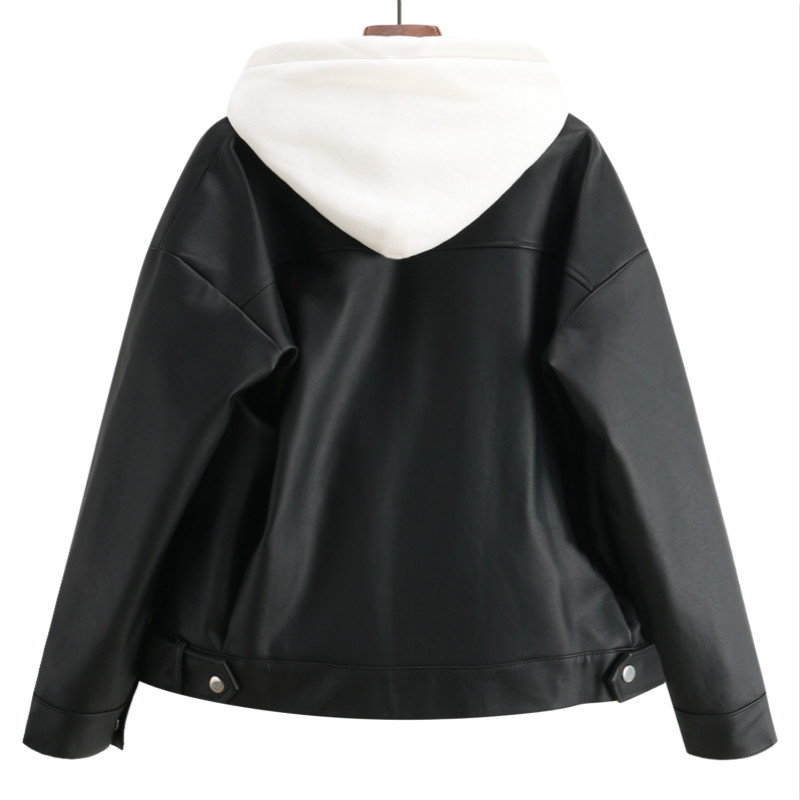 Картинка Куртка косуха oversize две кнопки на поясе от магазина LonnaMag