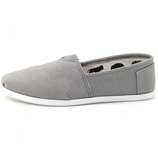 картинка Эспадрильи в стиле Toms белая гладкая подошва от магазина LonnaMag