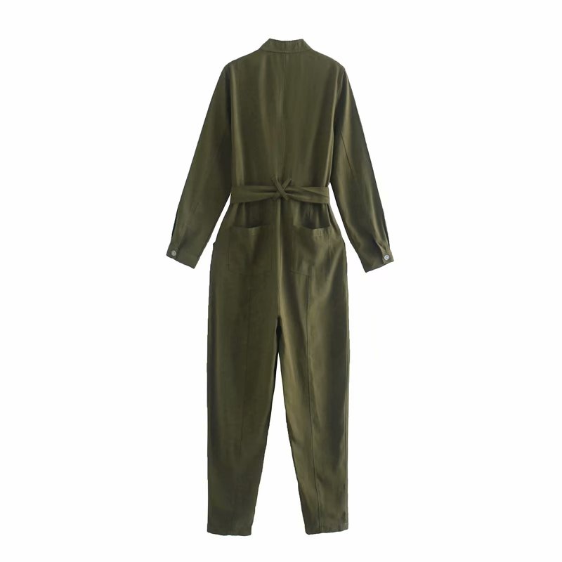 Картинка Комбинезон длинный швы спереди и сзади по длине + пояс от магазина LonnaMag