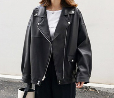 Картинка Куртка косуха натур.кожа oversize от магазина LonnaMag