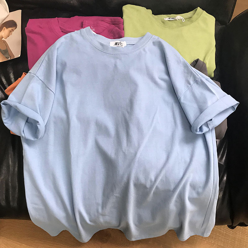 Картинка Футболка oversize однотонная  от магазина LonnaMag