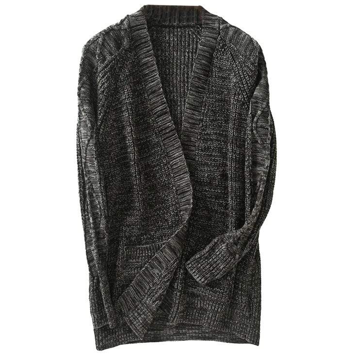 Картинка Кардиган длинный пегий oversize 2 кармана от магазина LonnaMag
