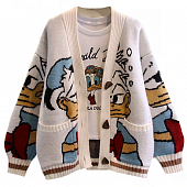 Картинка Кардиган oversize мульт Дональд Дак от магазина LonnaMag
