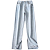 Картинка Джинсы широкие прямые боковые разрезы с внутринней стороны штанин от магазина LonnaMag