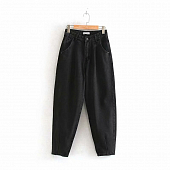 Картинка Джинсы бананы slouchy слаучи - черные от магазина LonnaMag