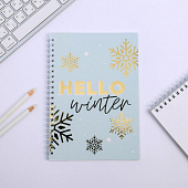 картинка Ежедневник на гребне Hello, winter, А5, 60 листов от магазина LonnaMag