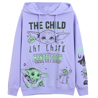Худи принт Малыш Йода Грогу The Child Mandalorian (флис)