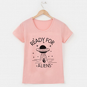 Картинка Футболка надпись READY FOR ALIENS от магазина LonnaMag