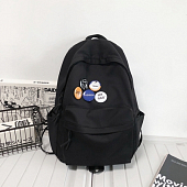 картинка Рюкзак текстильный 5 круглых значков от магазина LonnaMag