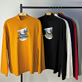 Картинка Лонгслив ворот стойка oversize срезаный гипсовый бюст Grain effect от магазина LonnaMag