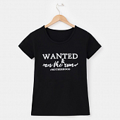 Картинка Футболка надпись WANTED от магазина LonnaMag