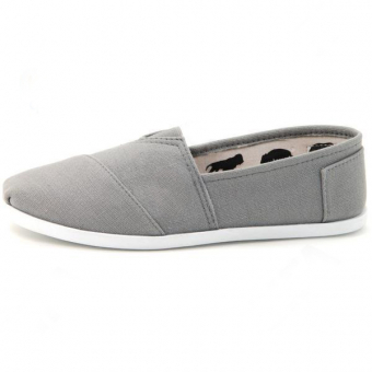 Эспадрильи в стиле Toms белая гладкая подошва