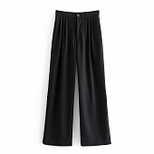 Картинка Брюки широкие с защипами smart casual от магазина LonnaMag