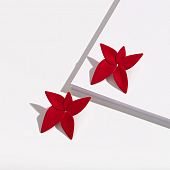картинка Серьги цветная матовая эмаль Цветок от магазина LonnaMag