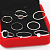 картинка Кольца набор 8 шт закрученное круг полый круг страза от магазина LonnaMag