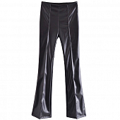 Брюки клеш эко кожа стрелки переходят в разрезы