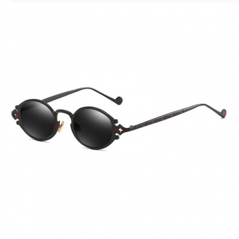 Очки овальные стимпанк резные дужки и оправа с узором