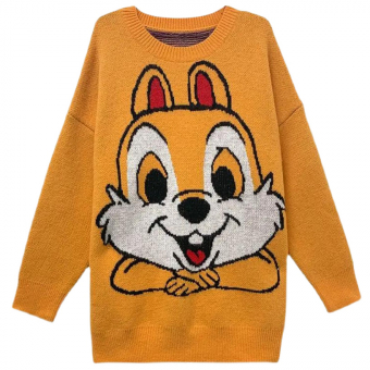 Свитер oversize мульт Чип и Дэил