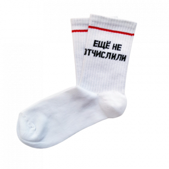 Носки надпись Еще не отчислили