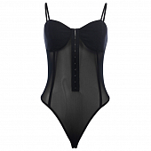 Боди сетка на лямках крючки чашки