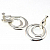 картинка Серьги клипсы двойное гладкое кольцо от магазина LonnaMag