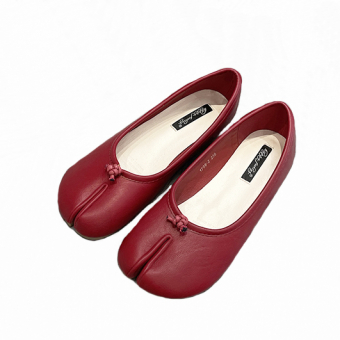 Балетки Tabi однотонные спереди завязки