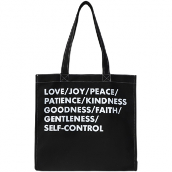 Сумка парусиновая надписи love/joy/peace