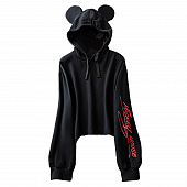 Картинка Худи низ обрезан круглые уши на капюшоне Mickey Mouse от магазина LonnaMag