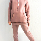 Картинка Костюм теплый на флисе длинное худи oversize + штаны от магазина LonnaMag