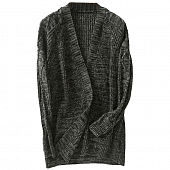 Картинка Кардиган длинный пегий oversize 2 кармана от магазина LonnaMag