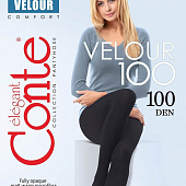 картинка Колготки из микрофибры плотностью с велюровым эффектом Velour 100 (Conte) от магазина LonnaMag