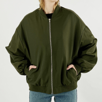Бомбер базовый плащевка oversize