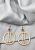 картинка Серьги контур круг с 2 полосками Ф от магазина LonnaMag