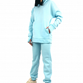 Картинка Костюм флис худи oversize вырез под палец + штаны от магазина LonnaMag
