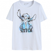 Картинка Футболка принт STITCH стич потеки краски от магазина LonnaMag
