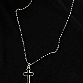 картинка Кулон на шариковой цепочке - Крест от магазина LonnaMag